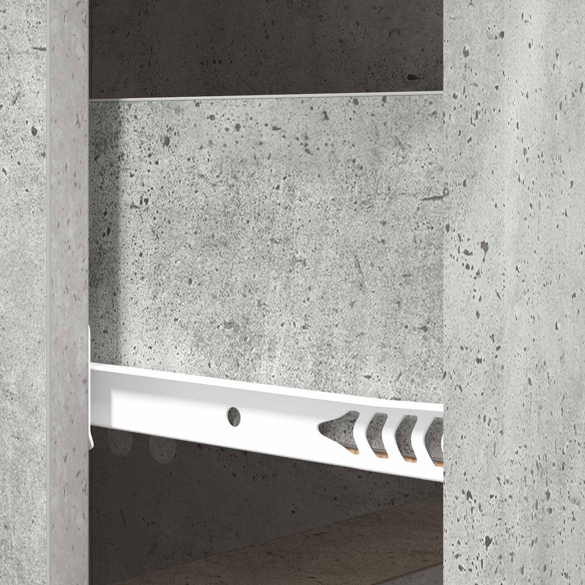 Schubladenschrank Betongrau 33 x 34,5 x 87 cm Holzwerkstoff