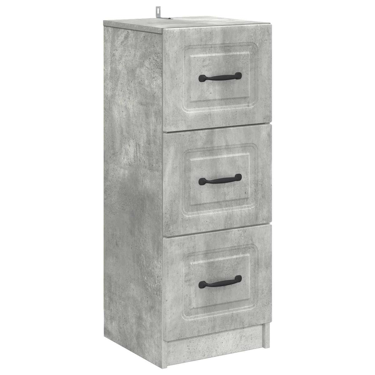 Schubladenschrank Betongrau 33 x 34,5 x 87 cm Holzwerkstoff