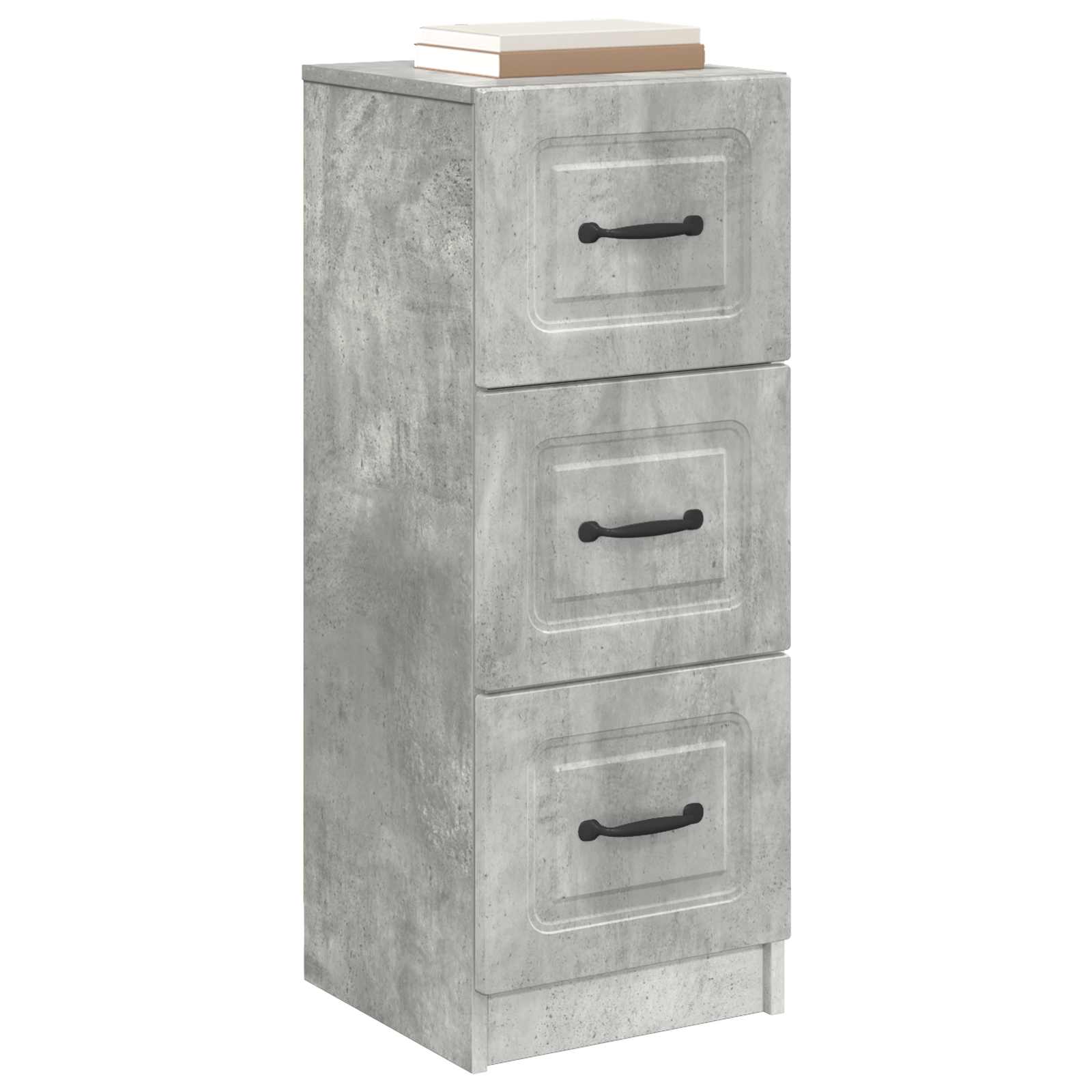Schubladenschrank Betongrau 33 x 34,5 x 87 cm Holzwerkstoff