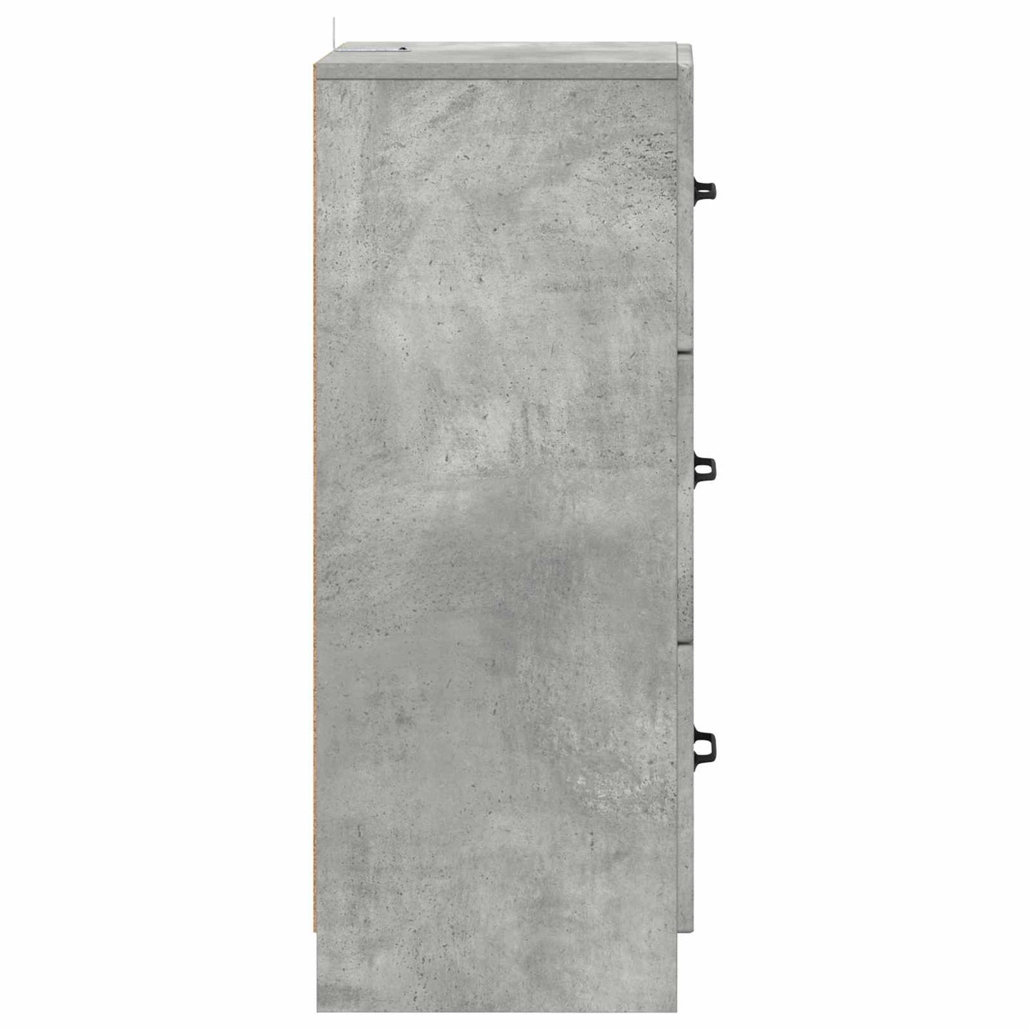 Schubladenschrank Betongrau 33 x 34,5 x 87 cm Holzwerkstoff