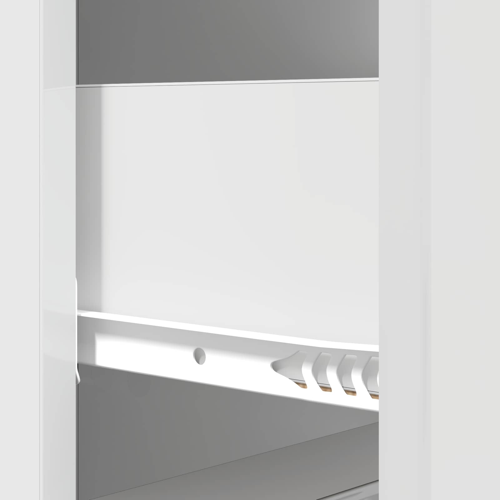 Schubladenschrank Hochglanz Weiß 33 x 34,5 x 87 cm
