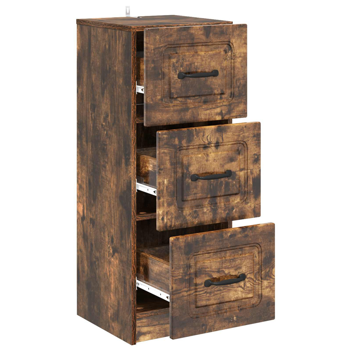 Schubladenschrank Geräucherte Eiche 33 x 34,5 x 87 cm