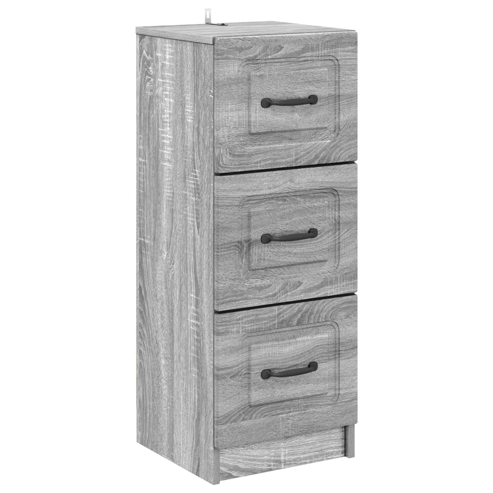 Schubladenschrank Graues Sonoma 33 x 34,5 x 87 cm Holzwerkstoff