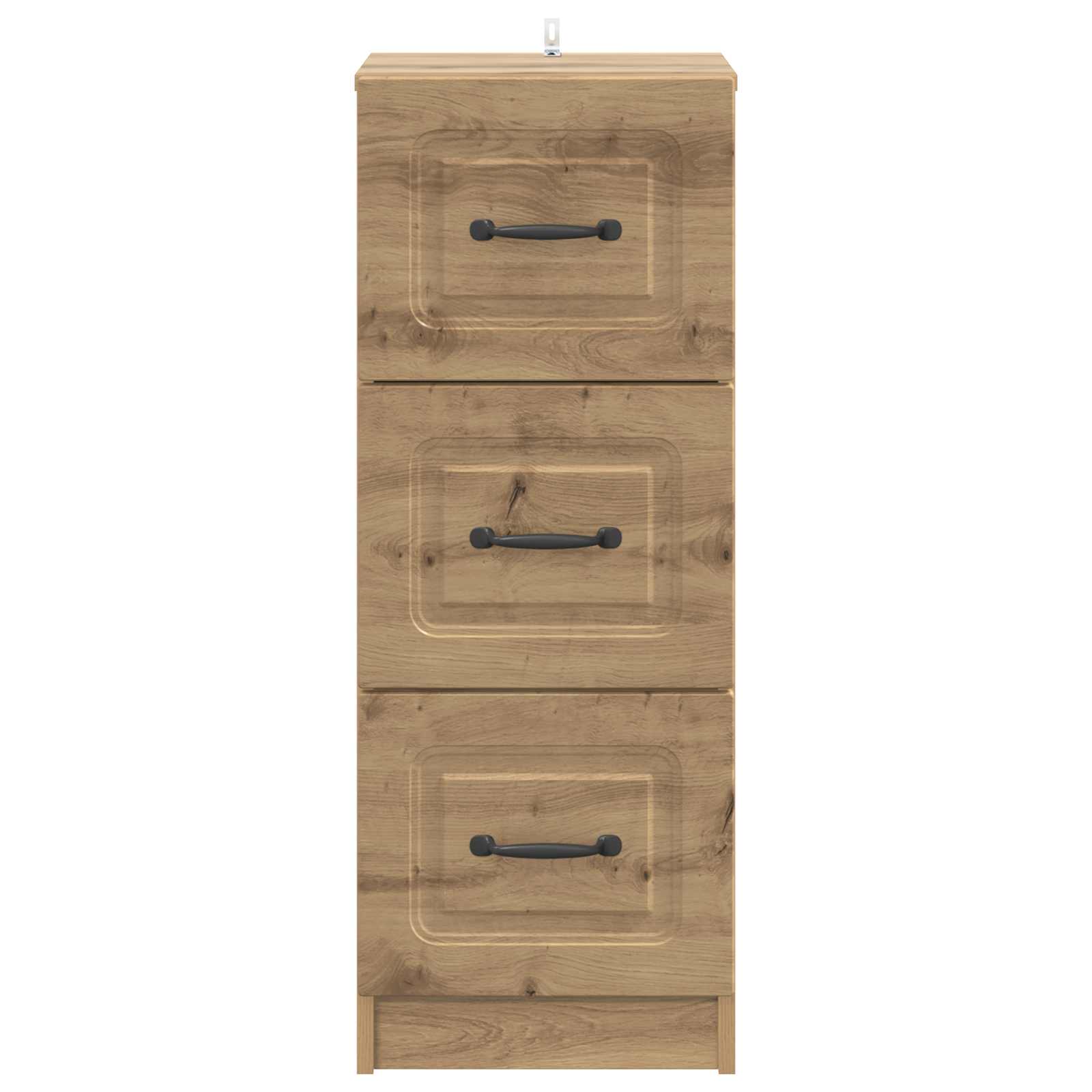 Schubladenschrank 33 x 34,5 x 87 cm Holzwerkstoff Artisan-Eiche