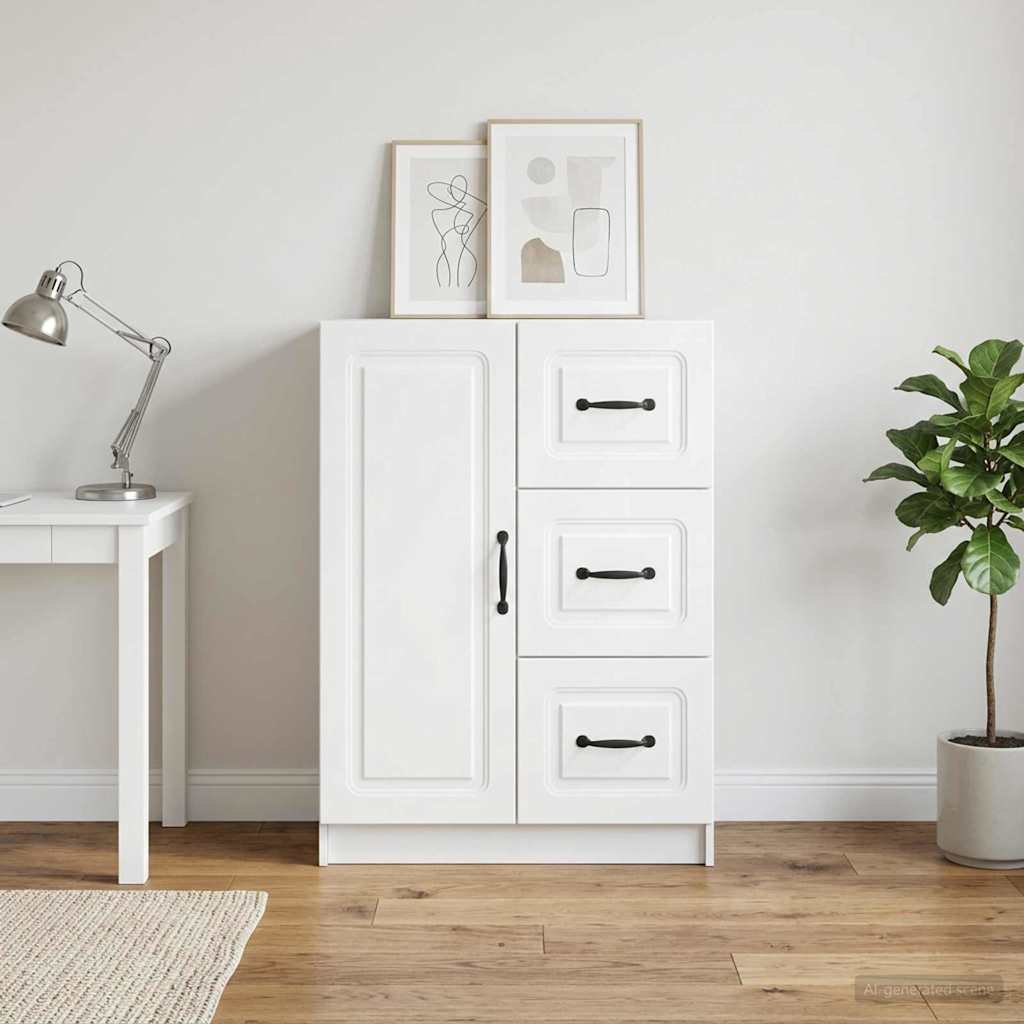 Sideboard Weiß 66 x 34,5 x 87 cm Holzwerkstoff