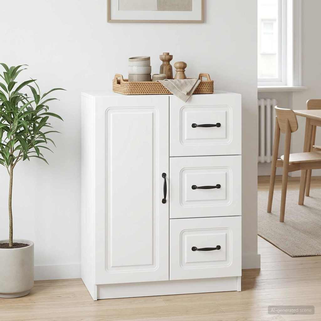 Sideboard Weiß 66 x 34,5 x 87 cm Holzwerkstoff