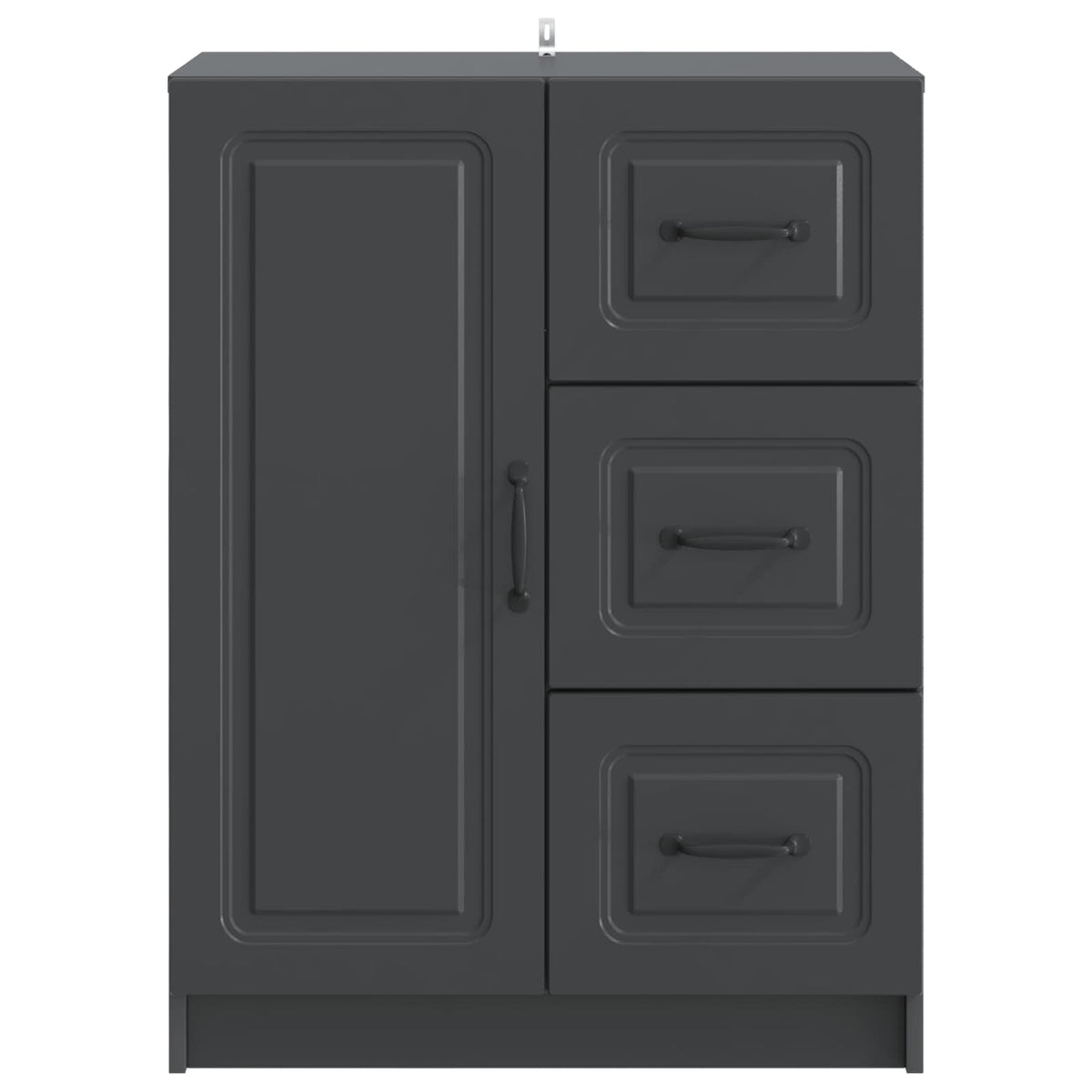 Sideboard Schwarz 66 x 34,5 x 87 cm Holzwerkstoff