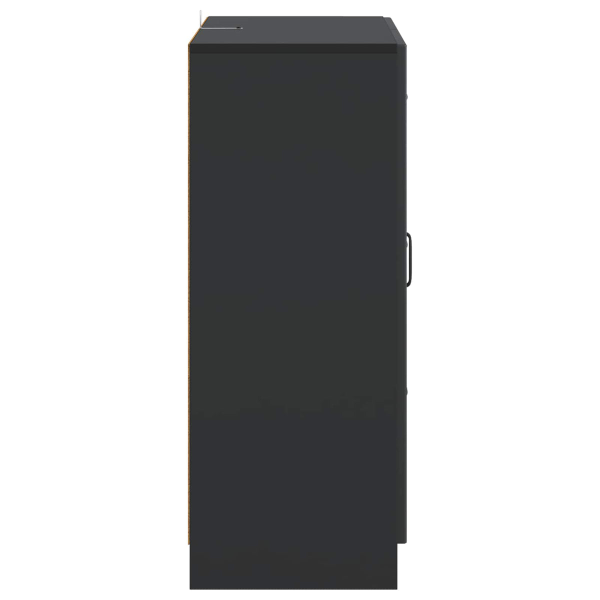 Sideboard Schwarz 66 x 34,5 x 87 cm Holzwerkstoff