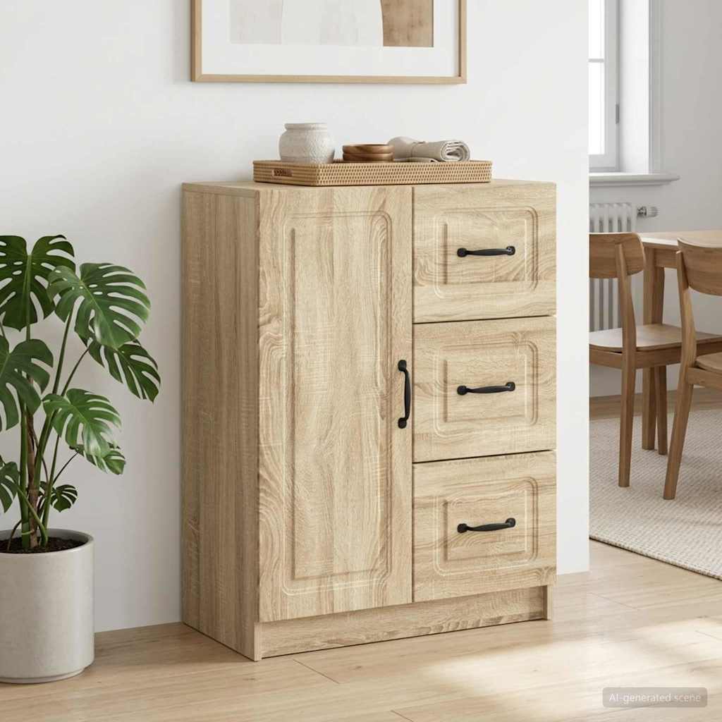 Sideboard Sonoma-Eiche 66 x 34,5 x 87 cm Holzwerkstoff