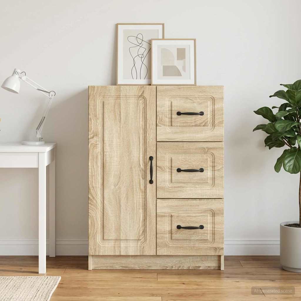 Sideboard Sonoma-Eiche 66 x 34,5 x 87 cm Holzwerkstoff