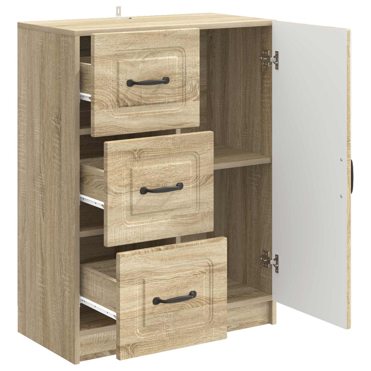 Sideboard Sonoma-Eiche 66 x 34,5 x 87 cm Holzwerkstoff