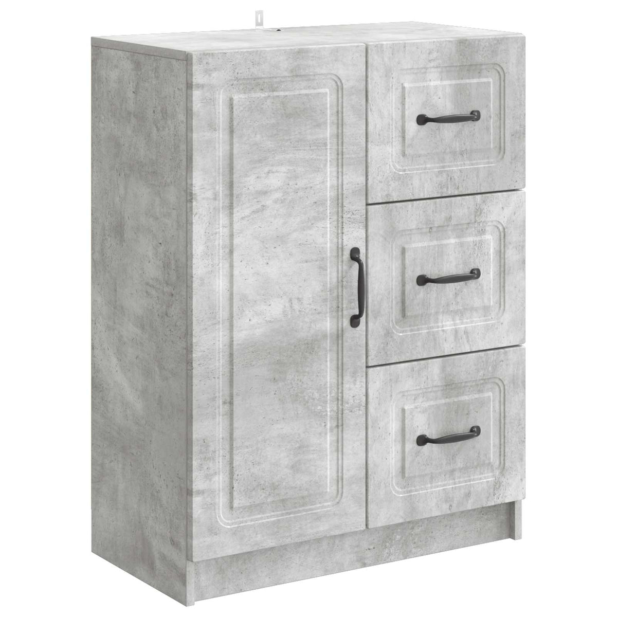 Sideboard Betongrau 66 x 34,5 x 87 cm Holzwerkstoff