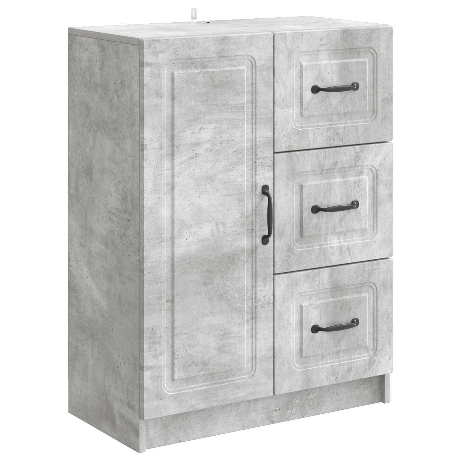 Sideboard Betongrau 66 x 34,5 x 87 cm Holzwerkstoff
