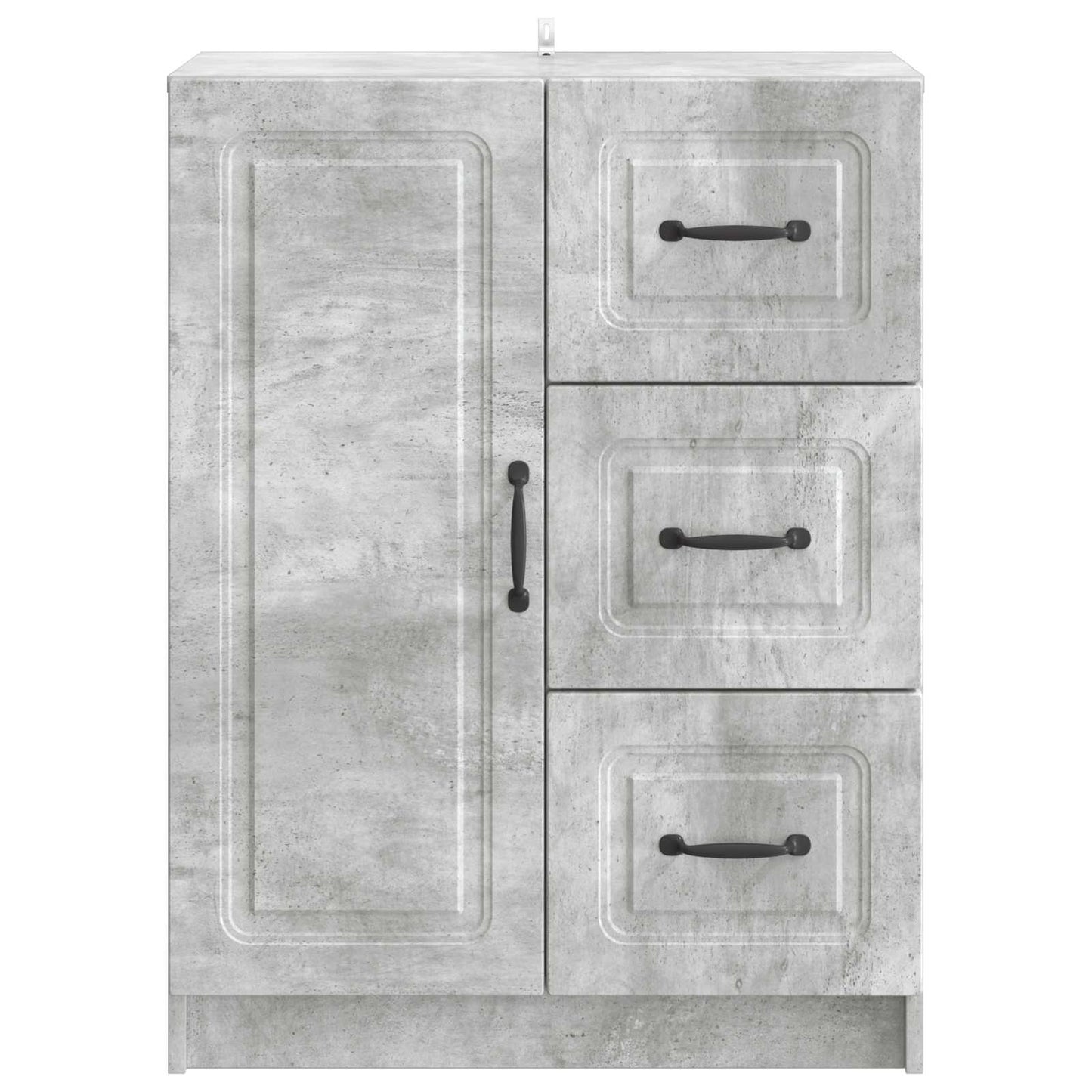Sideboard Betongrau 66 x 34,5 x 87 cm Holzwerkstoff