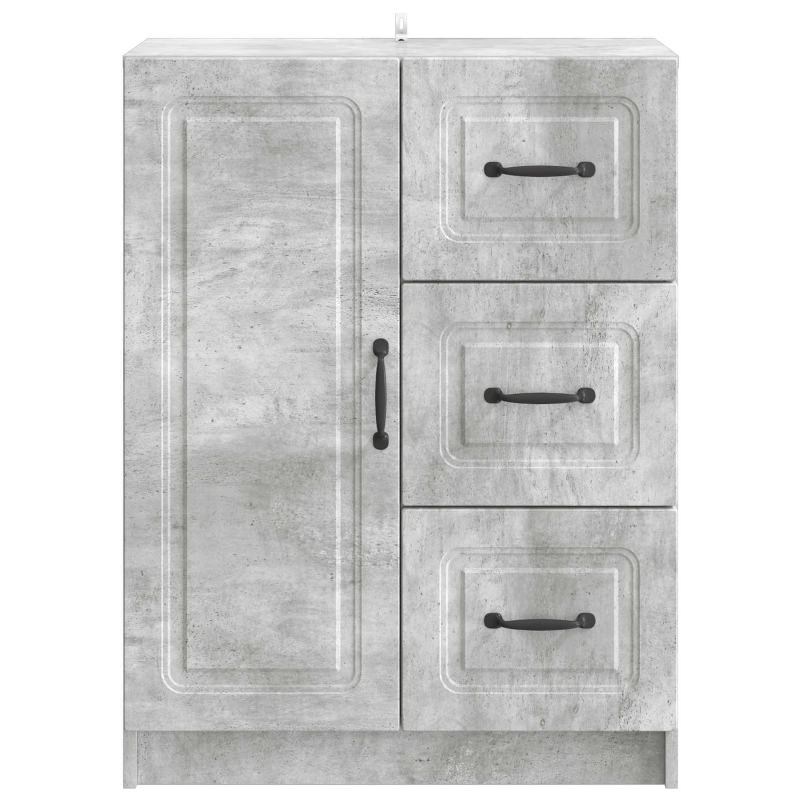 Sideboard Betongrau 66 x 34,5 x 87 cm Holzwerkstoff