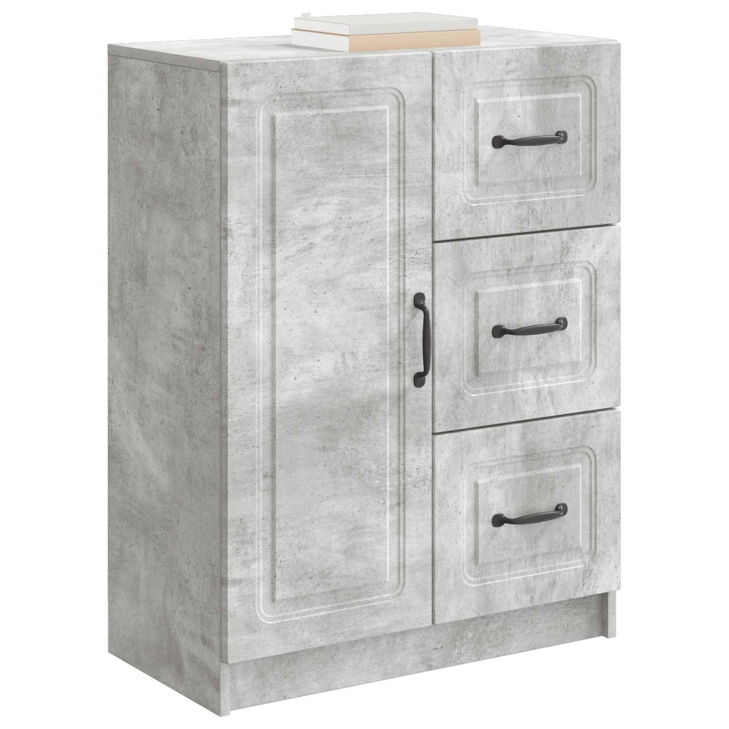 Sideboard Betongrau 66 x 34,5 x 87 cm Holzwerkstoff