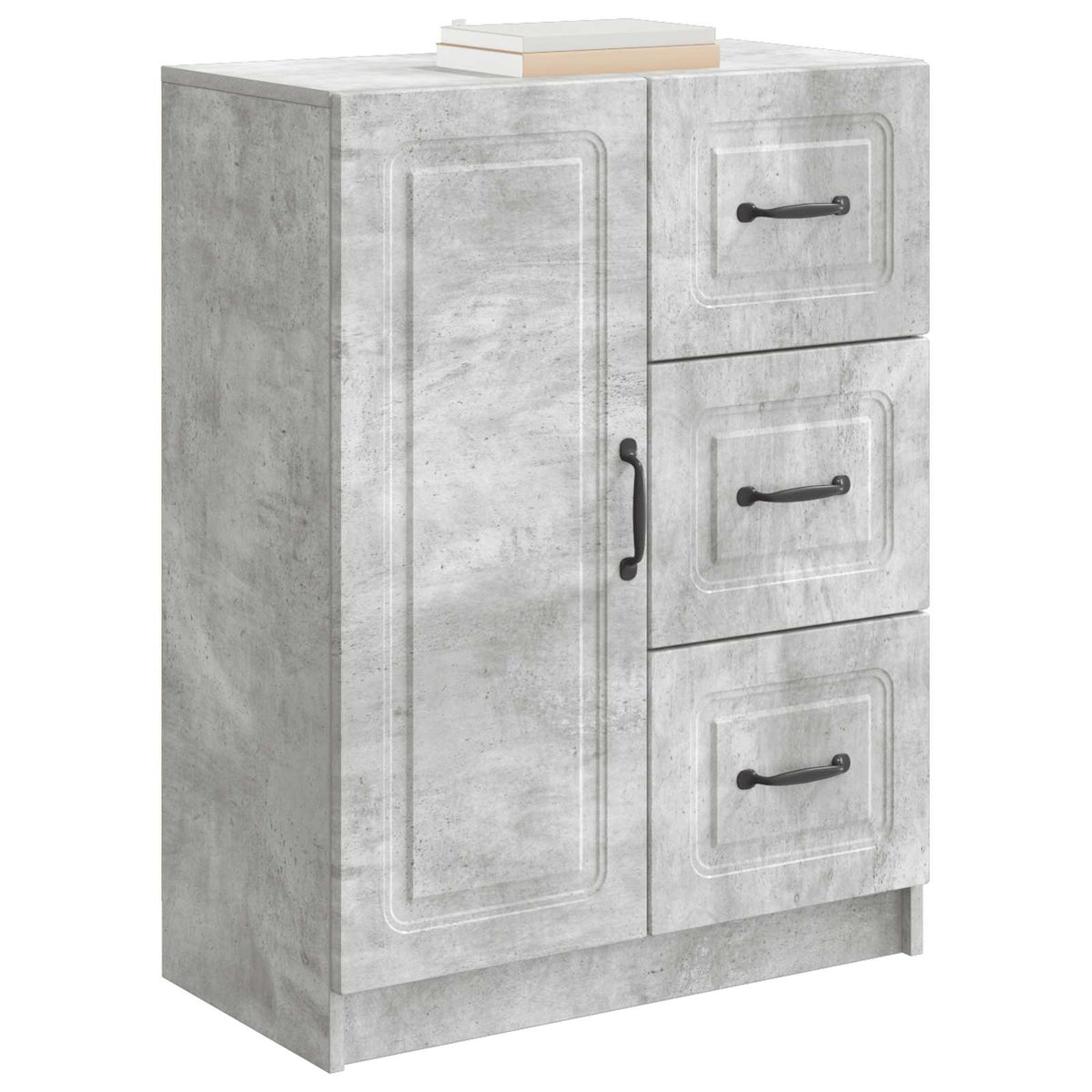 Sideboard Betongrau 66 x 34,5 x 87 cm Holzwerkstoff