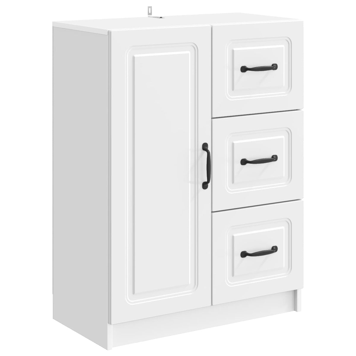 Sideboard Hochglanz Weiß 66 x 34,5 x 87 cm Holzwerkstoff