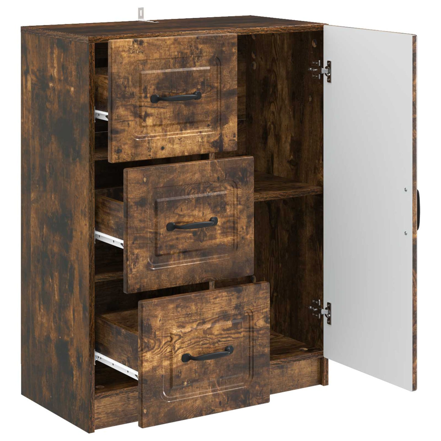 Sideboard Geräucherte Eiche 66 x 34,5 x 87 cm Holzwerkstoff