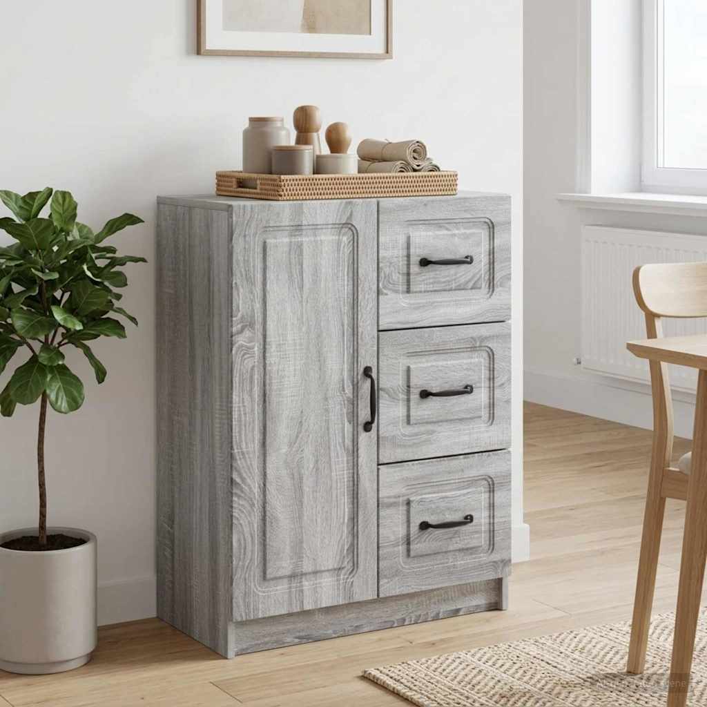 Sideboard Graues Sonoma 66 x 34,5 x 87 cm Holzwerkstoff