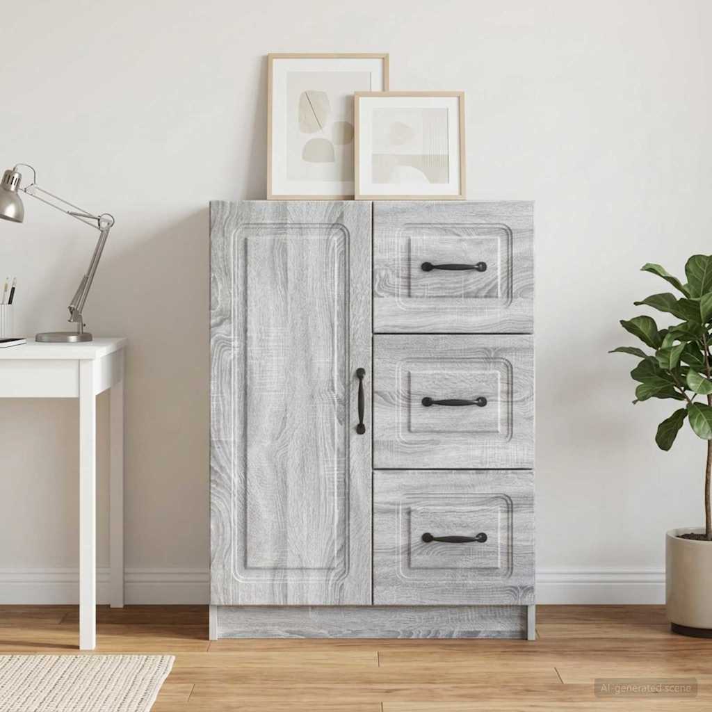 Sideboard Graues Sonoma 66 x 34,5 x 87 cm Holzwerkstoff