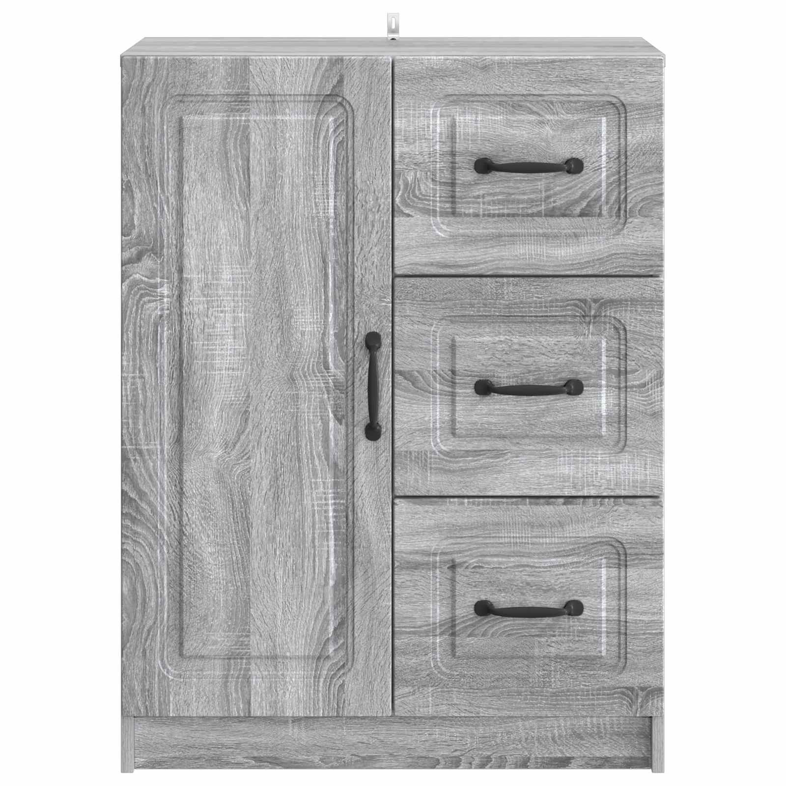 Sideboard Graues Sonoma 66 x 34,5 x 87 cm Holzwerkstoff