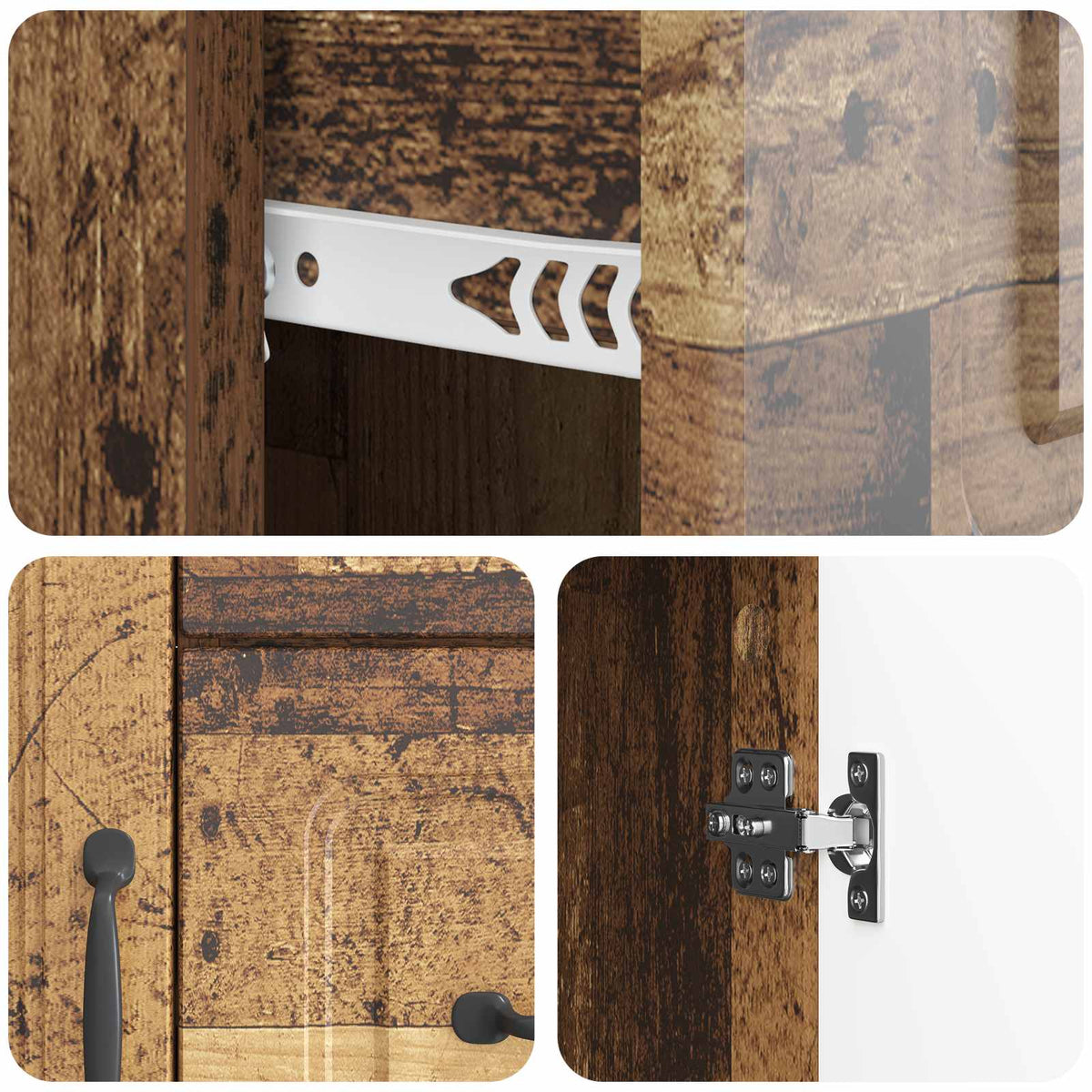 Sideboard Altholz 66 x 34,5 x 87 cm Holzwerkstoff
