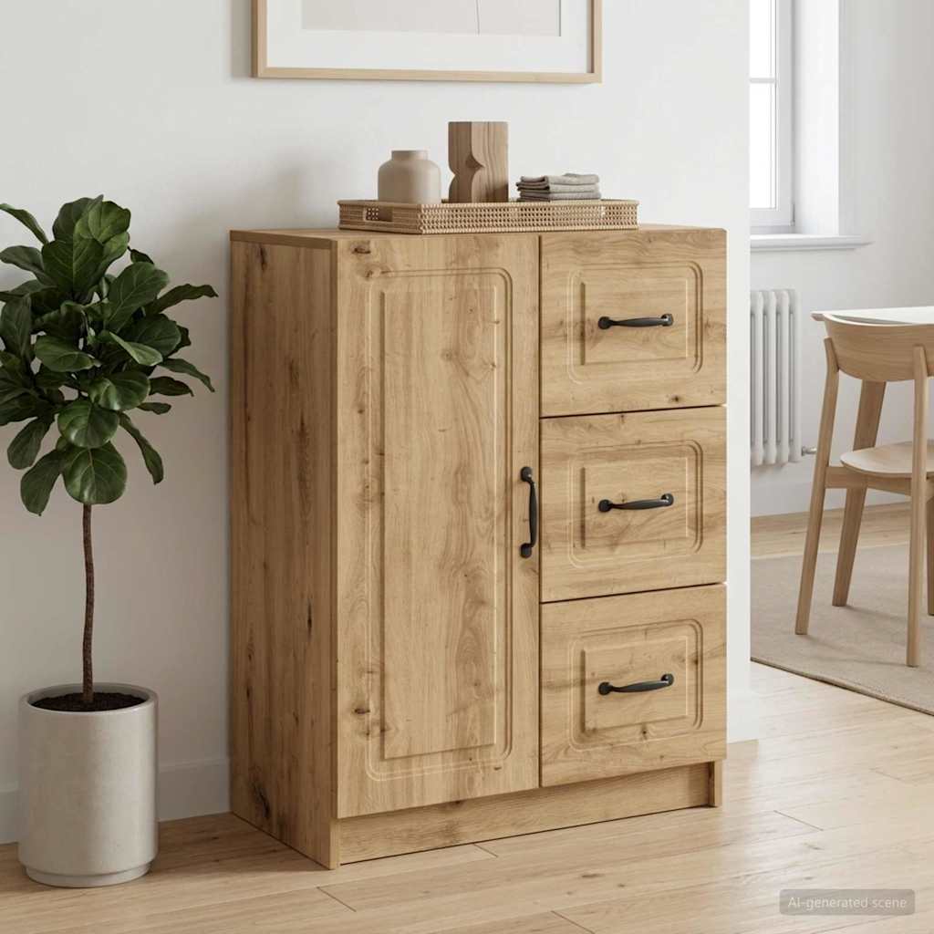 Sideboard Artisan-Eiche 66 x 34,5 x 87 cm Holzwerkstoff
