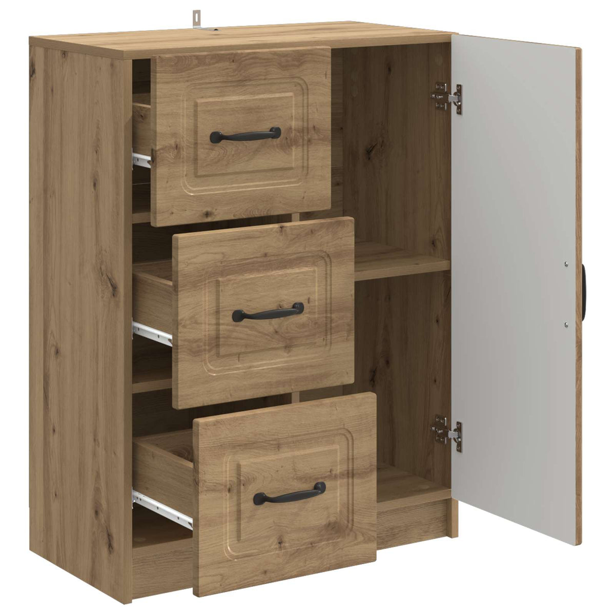 Sideboard Artisan-Eiche 66 x 34,5 x 87 cm Holzwerkstoff