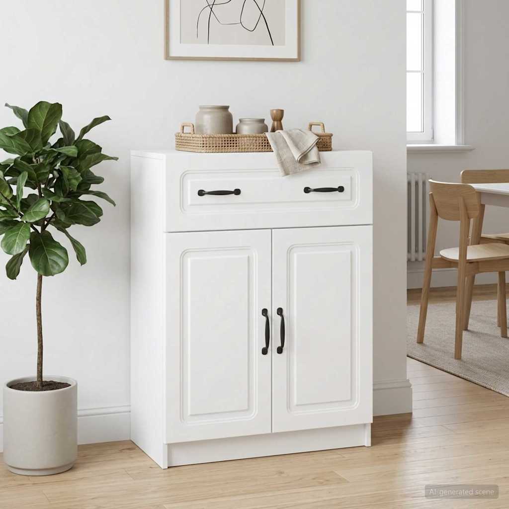 Sideboard Weiß 66 x 34,5 x 87 cm Holzwerkstoff