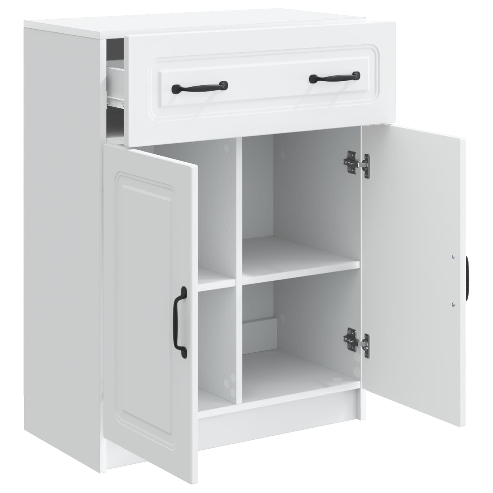 Sideboard Weiß 66 x 34,5 x 87 cm Holzwerkstoff