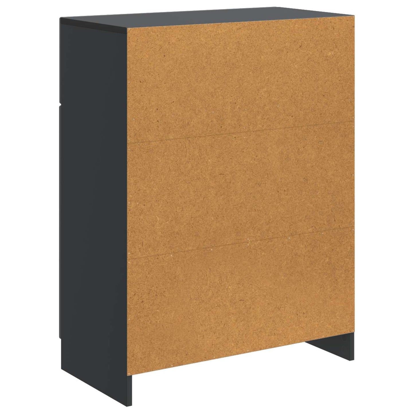 Sideboard Schwarz 66 x 34,5 x 87 cm Holzwerkstoff