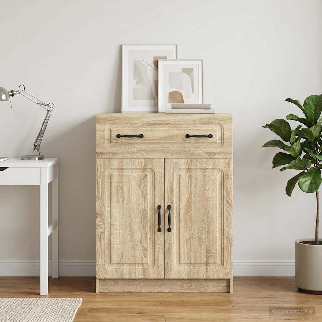 Sideboard Sonoma-Eiche 66 x 34,5 x 87 cm Holzwerkstoff