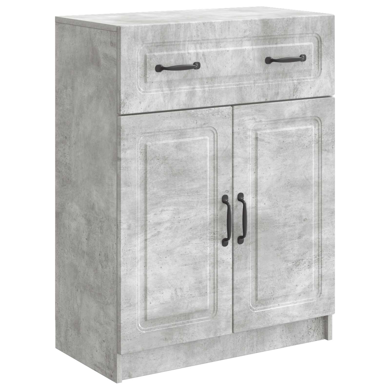 Sideboard Betongrau 66 x 34,5 x 87 cm Holzwerkstoff