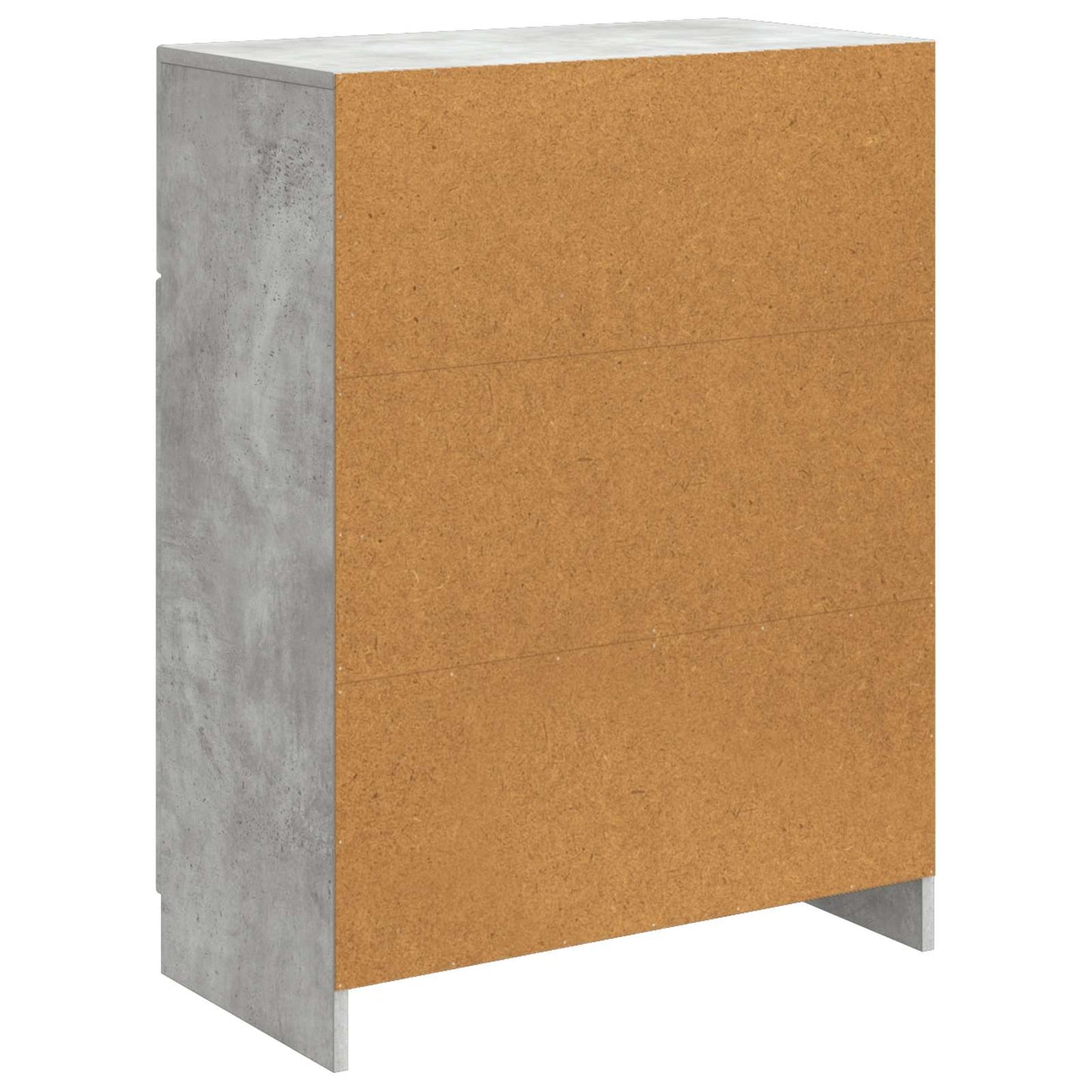 Sideboard Betongrau 66 x 34,5 x 87 cm Holzwerkstoff