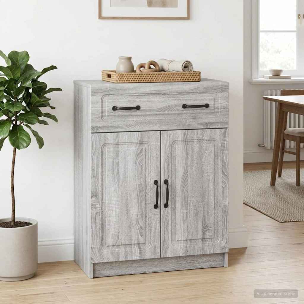 Sideboard Graues Sonoma 66 x 34,5 x 87 cm Holzwerkstoff