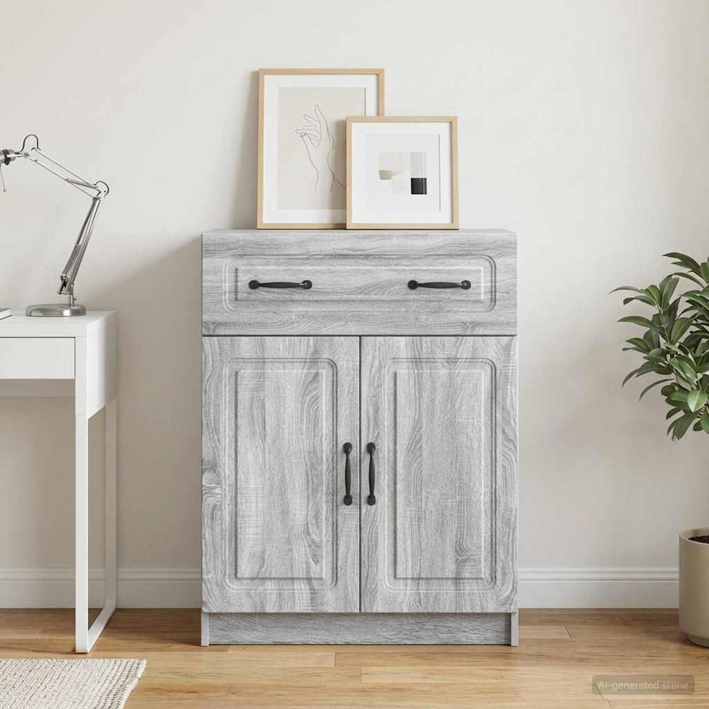 Sideboard Graues Sonoma 66 x 34,5 x 87 cm Holzwerkstoff