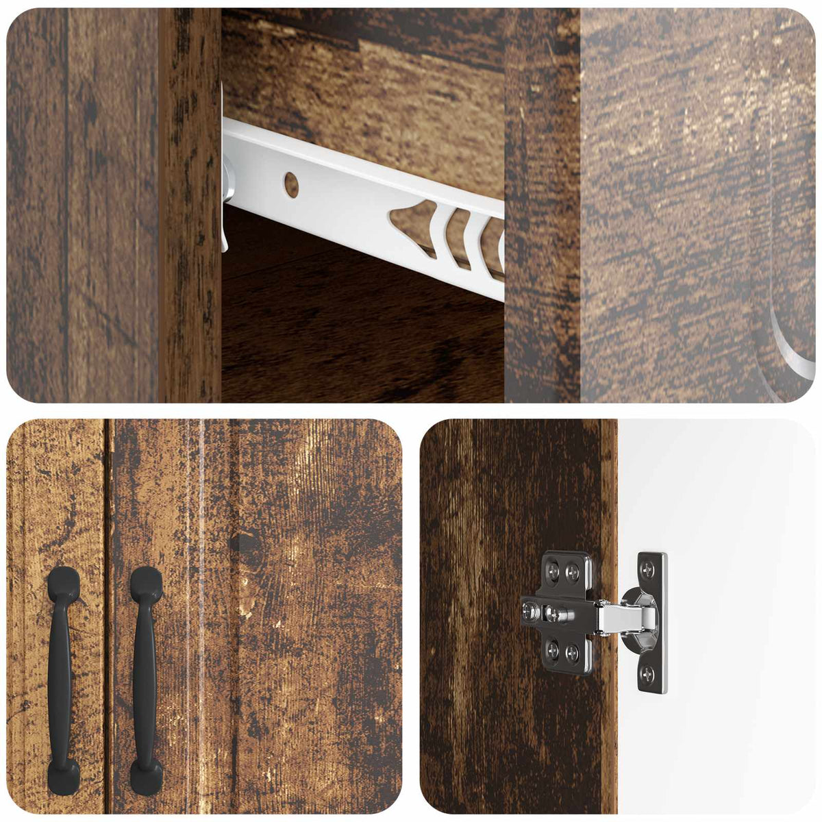 Sideboard Altholz 66 x 34,5 x 87 cm Holzwerkstoff