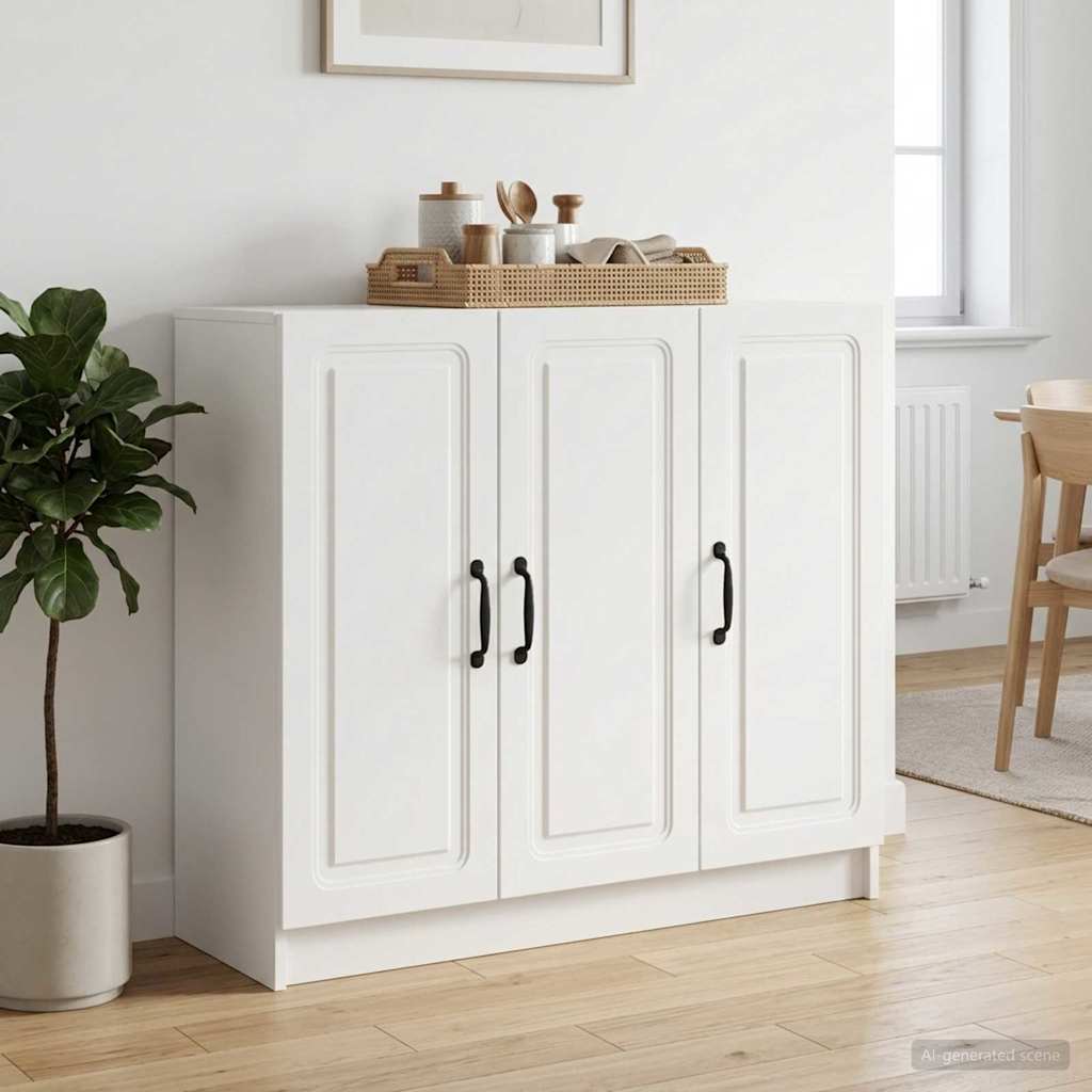 Sideboard Weiß 89 x 34,5 x 77 cm Holzwerkstoff