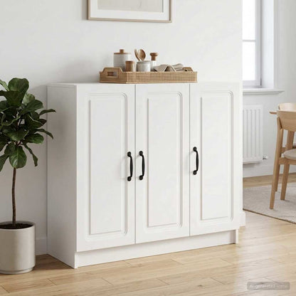 Sideboard Weiß 89 x 34,5 x 77 cm Holzwerkstoff