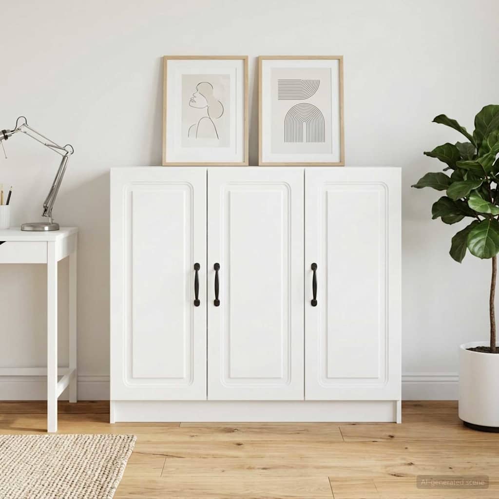 Sideboard Weiß 89 x 34,5 x 77 cm Holzwerkstoff