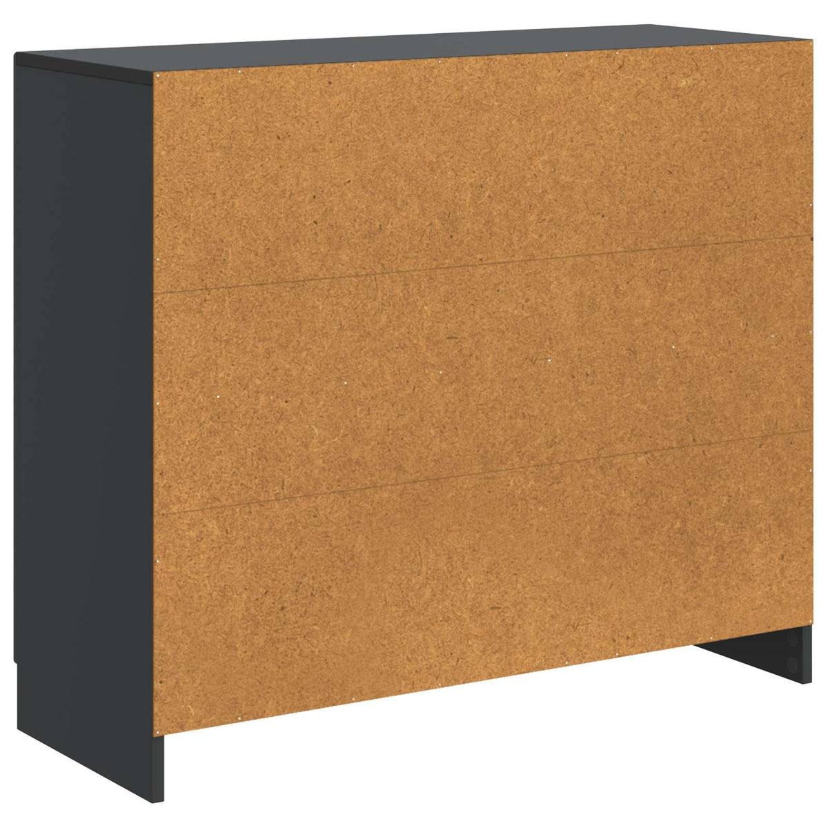 Sideboard Schwarz 89 x 34,5 x 77 cm Holzwerkstoff