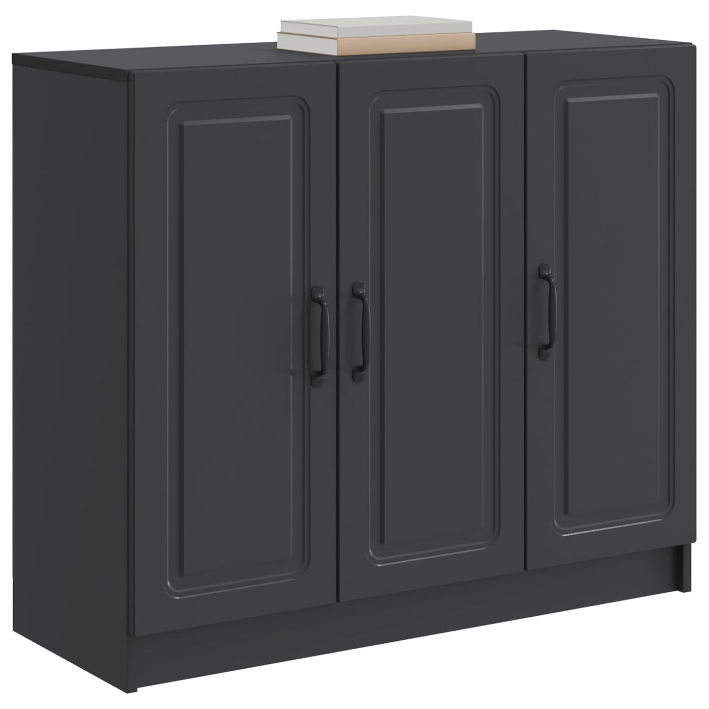Sideboard Schwarz 89 x 34,5 x 77 cm Holzwerkstoff