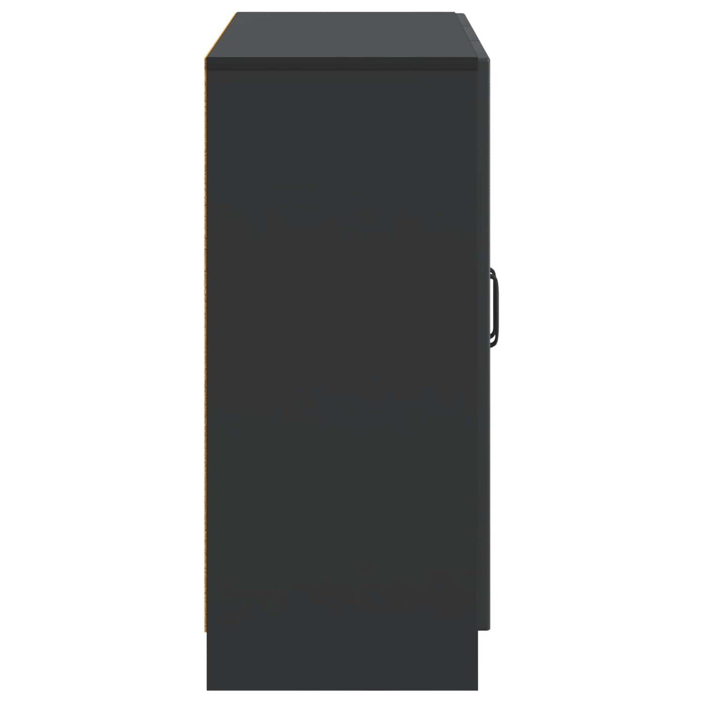 Sideboard Schwarz 89 x 34,5 x 77 cm Holzwerkstoff