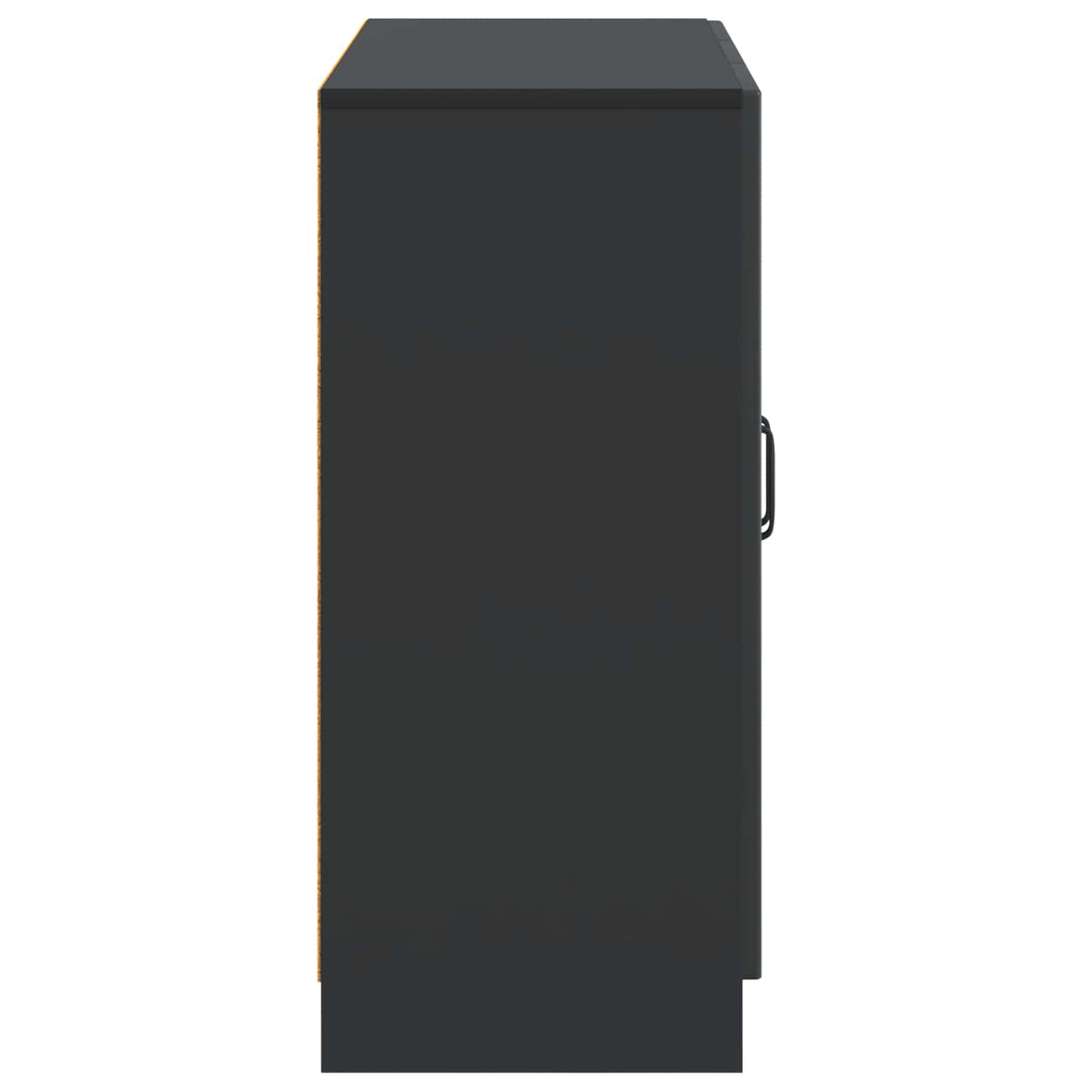Sideboard Schwarz 89 x 34,5 x 77 cm Holzwerkstoff