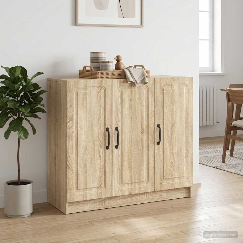 Sideboard Sonoma-Eiche 89 x 34,5 x 77 cm Holzwerkstoff
