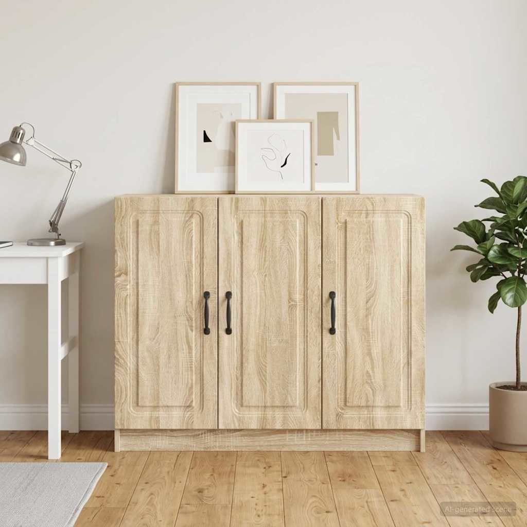 Sideboard Sonoma-Eiche 89 x 34,5 x 77 cm Holzwerkstoff