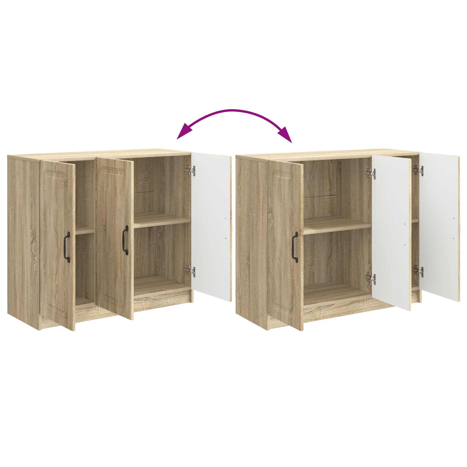 Sideboard Sonoma-Eiche 89 x 34,5 x 77 cm Holzwerkstoff
