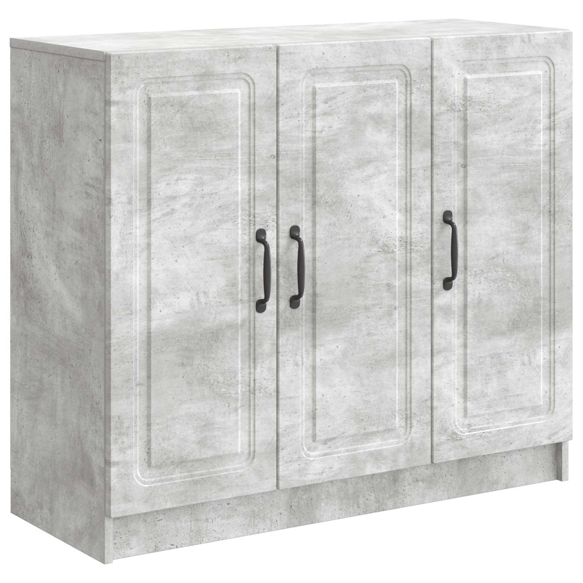 Sideboard Betongrau 89 x 34,5 x 77 cm Holzwerkstoff