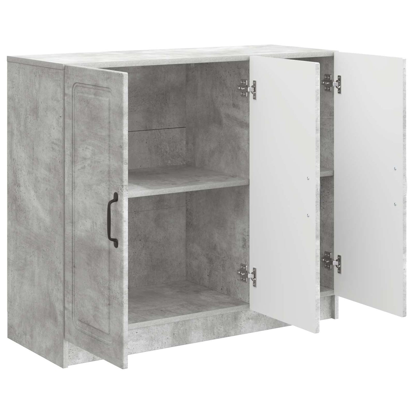 Sideboard Betongrau 89 x 34,5 x 77 cm Holzwerkstoff